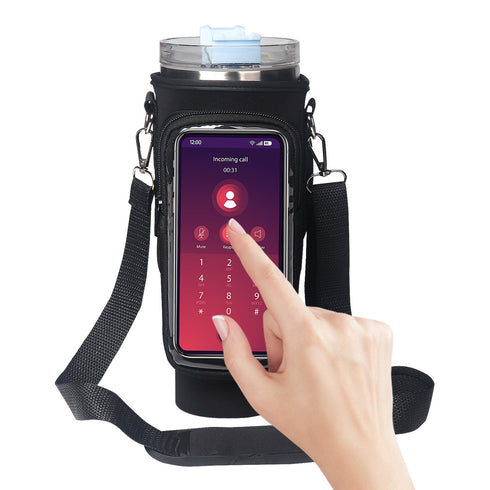 40oz Cup Cover Transparent Touch Screen tumbler cover Neoprene kitchen gadgets